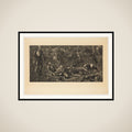 The Legend of the Briar Rose - The Prince Enters the Briar Wood framed