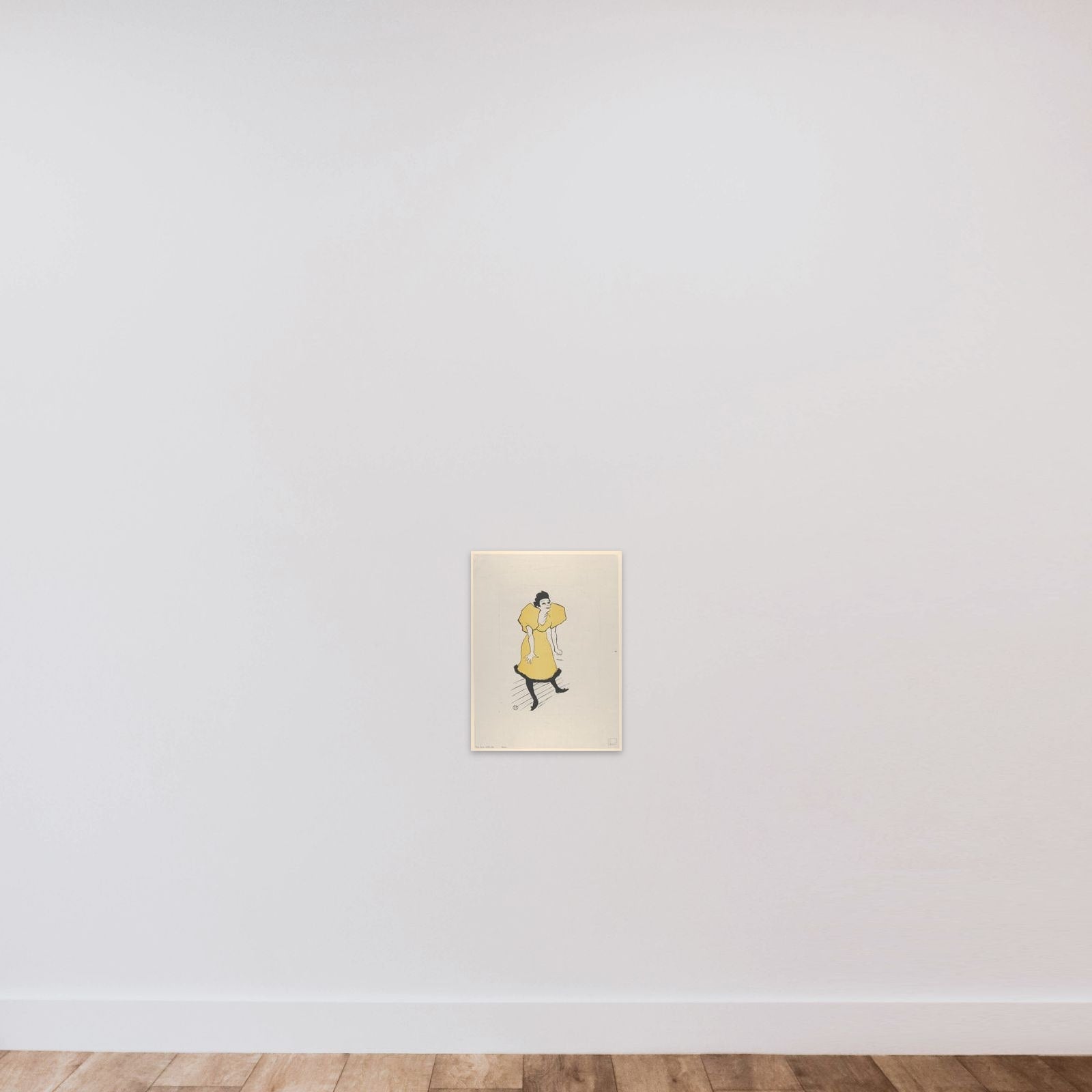 Polaire unframed — shown to scale