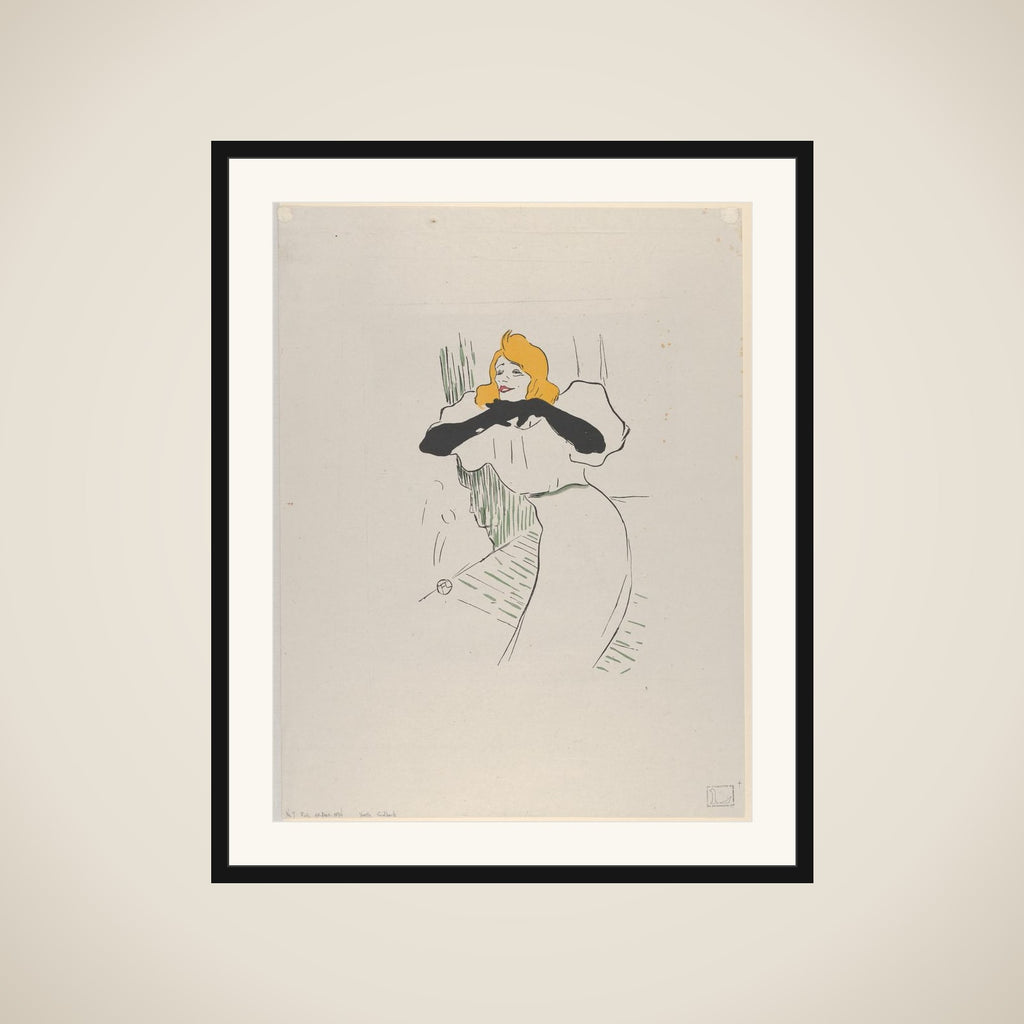 Yvette Guilbert framed