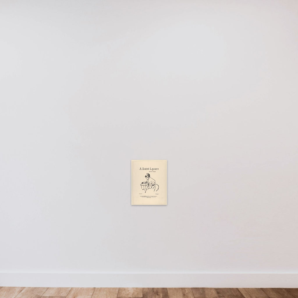 A Saint-Lazare par Aristide Bruant unframed — shown to scale