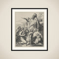 Noah's Sacrifice, from "Dalziels' Bible Gallery" framed