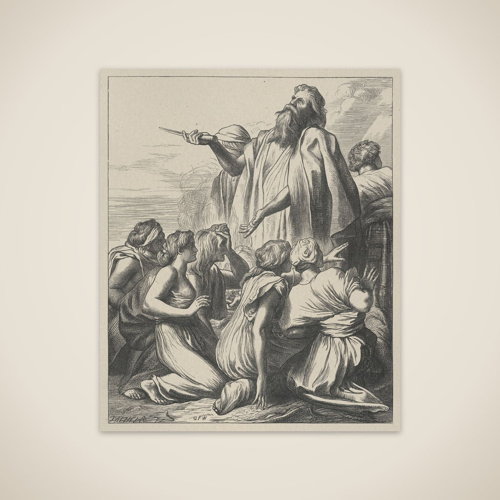 Noah's Sacrifice, from "Dalziels' Bible Gallery" unframed print