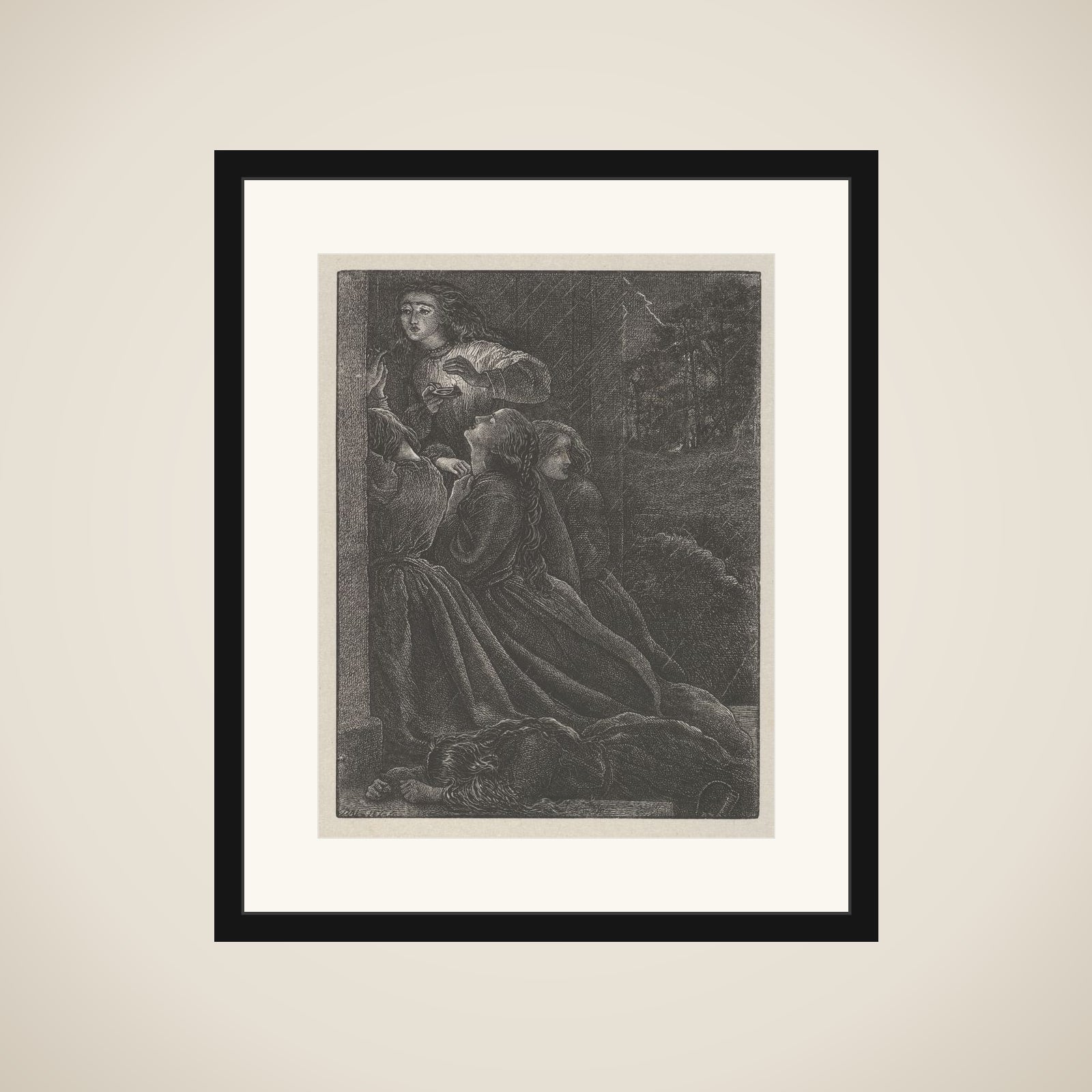 The Foolish Virgins (The Parables of Our Lord and Saviour Jesus Christ) framed