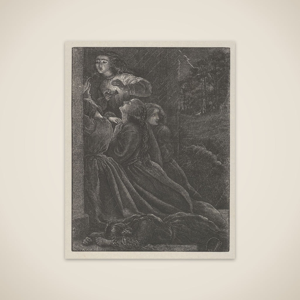 The Foolish Virgins (The Parables of Our Lord and Saviour Jesus Christ) unframed print