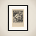 Buy from Us with a Golden Curl (frontispiece to "Goblin Market and other Poems" by Christina Rossetti) framed