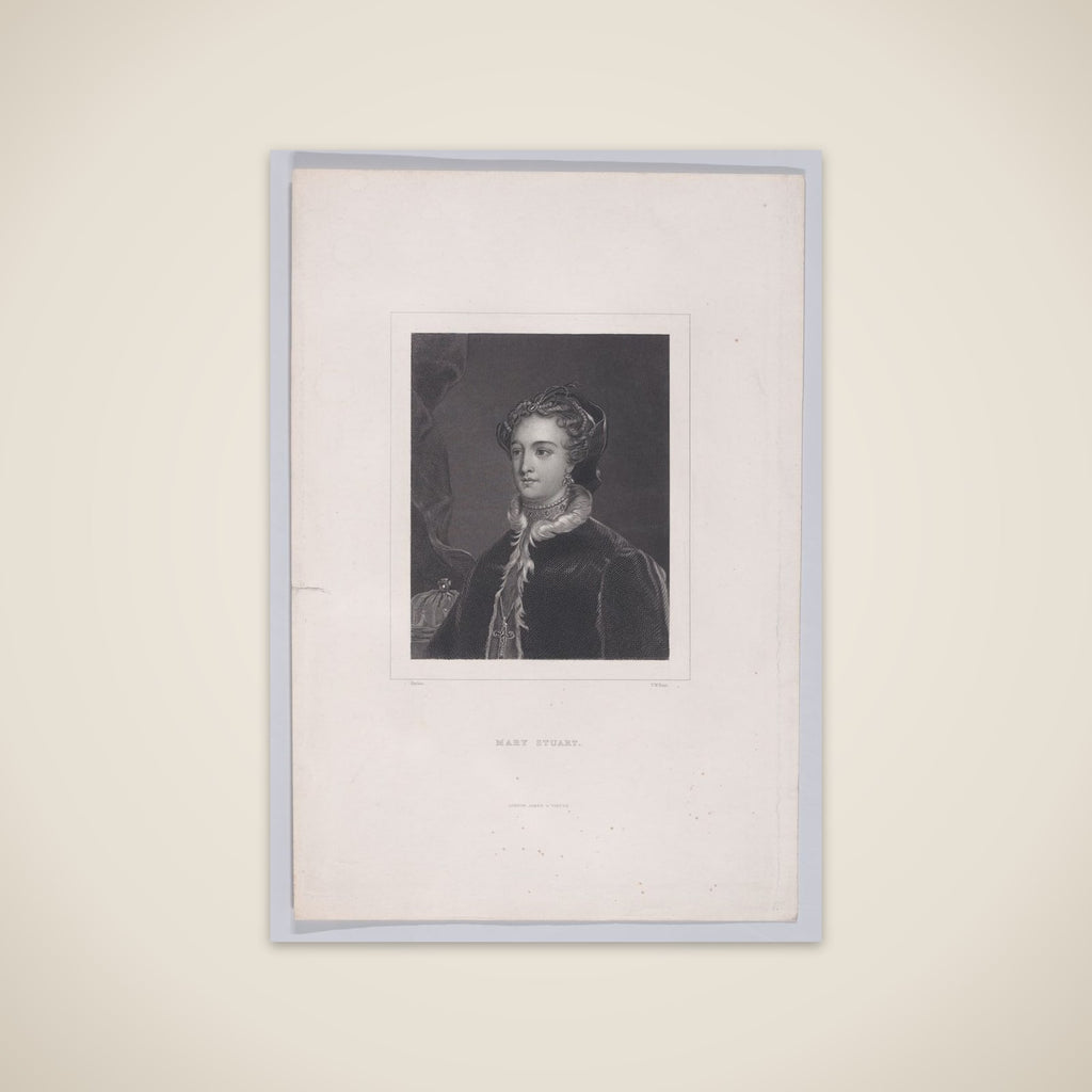 Mary, Queen of Scots (from "The Pictorial History of Scotland," volume 1) unframed print