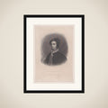 Mary, Queen of Scots (frontispiece, from "Graham's Magazine," volume 46, number 4) framed