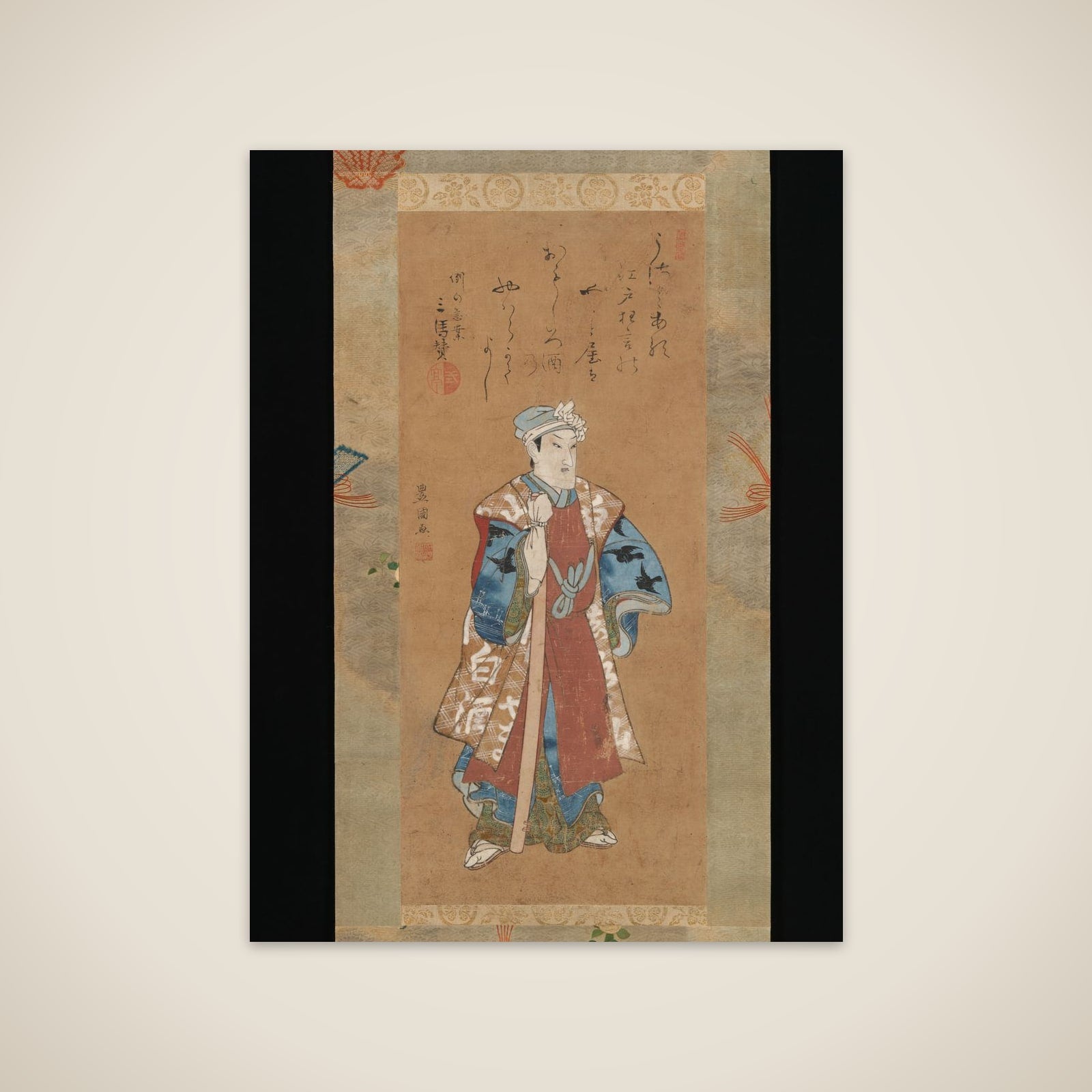 Bandō Mitsugorō II as Shinbei in the Kabuki 
Play "Sukeroku" unframed print