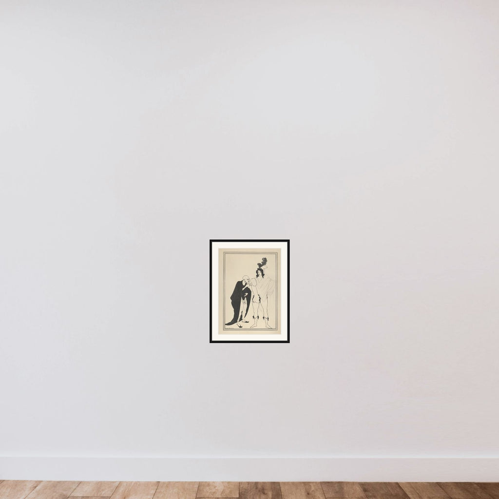 The Examination of the Herald, for "The Lysistrata of Aristophanes" framed — shown to scale