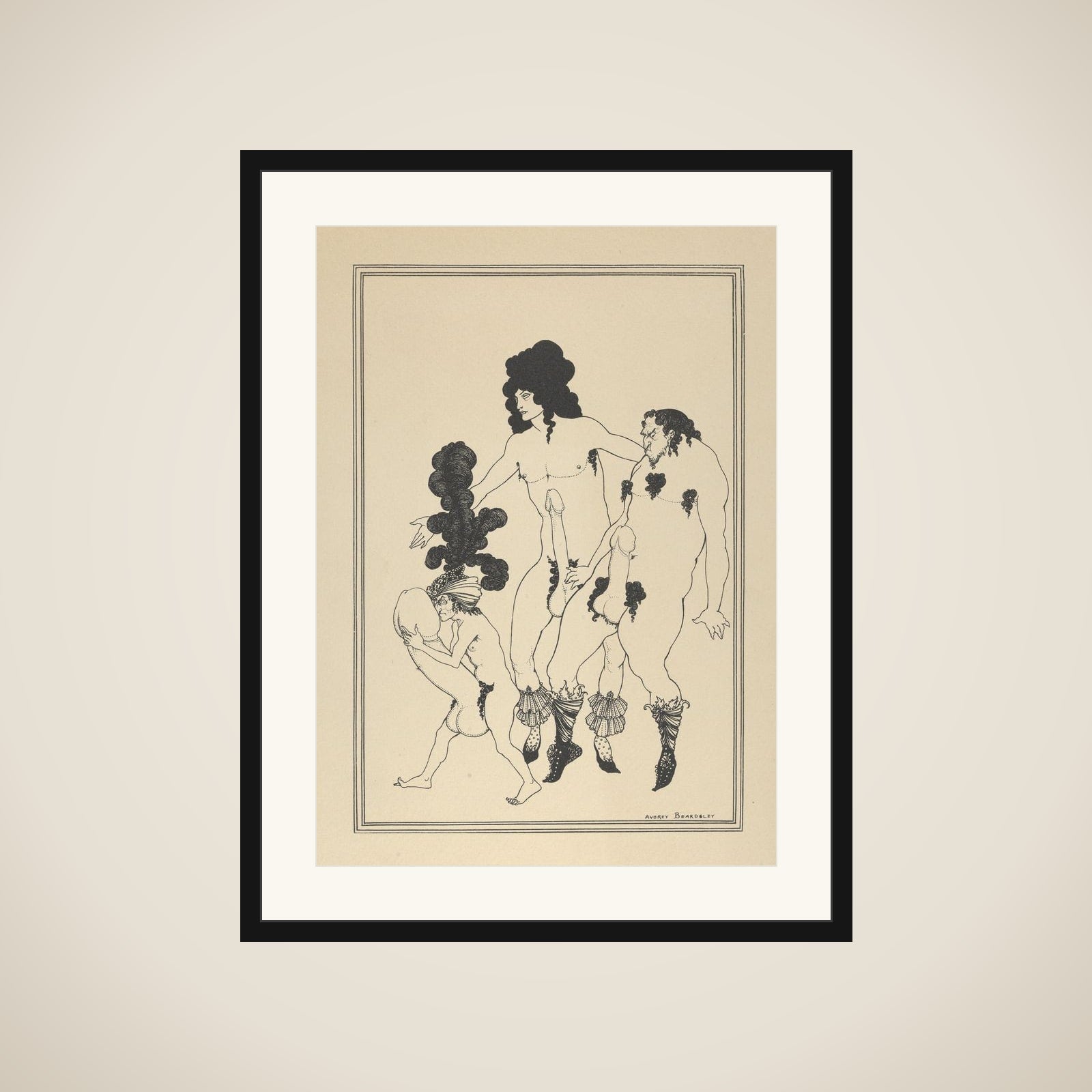 The Lacedemonian Ambassadors, for "The Lysistrata of Aristophanes" framed