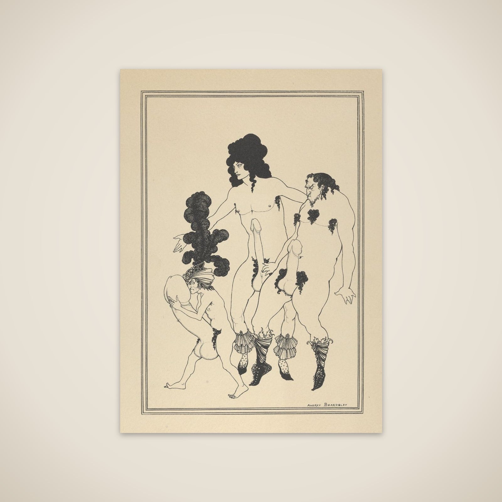 The Lacedemonian Ambassadors, for "The Lysistrata of Aristophanes" unframed print