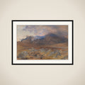 Snowdon, after an April Hailstorm [or Snowdon through Clearing Clouds] framed