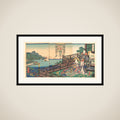 Mitsuuji in the Maruyama Pleasure District of Nagasaki (Nagasaki dejima) framed