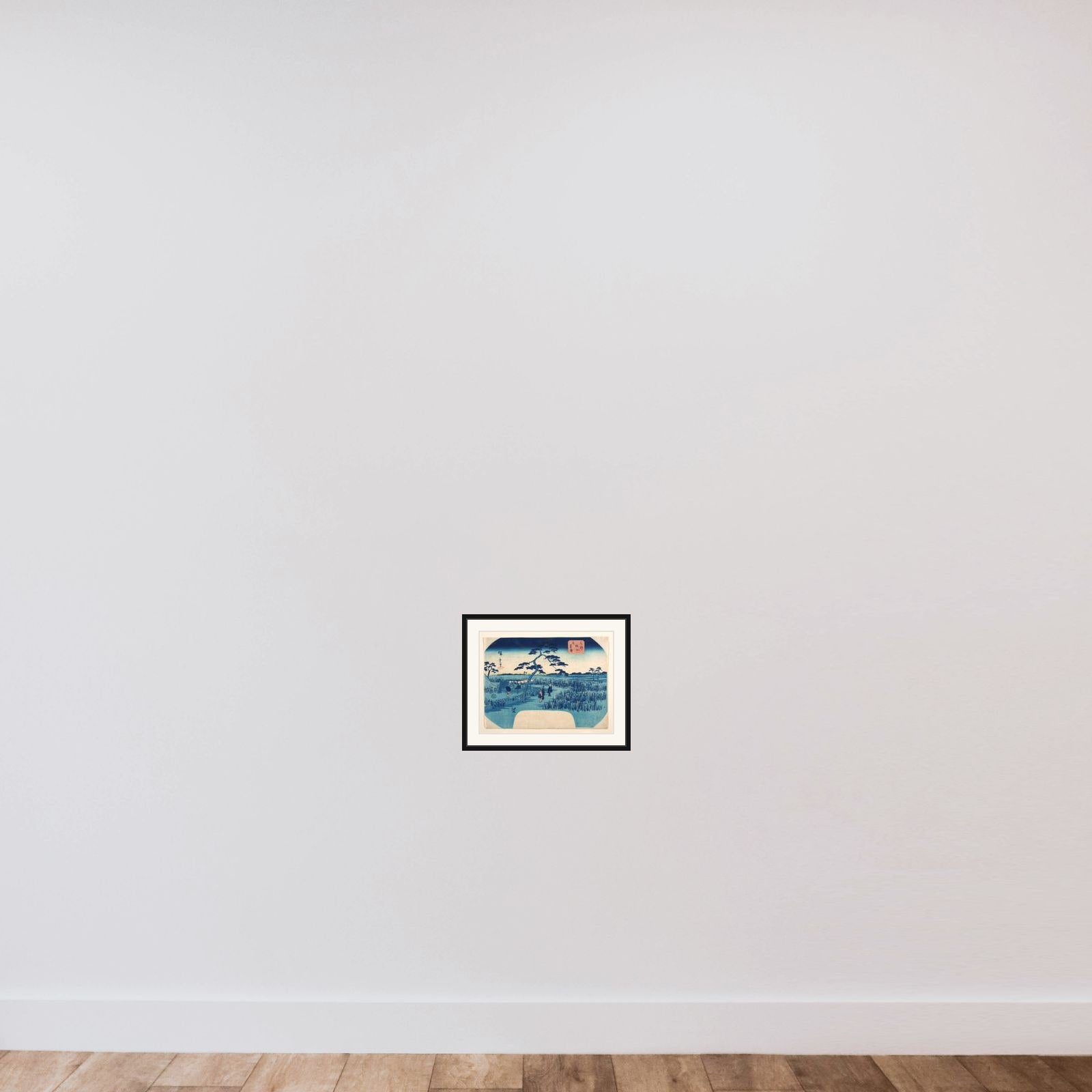 View of Iris Gardens at Horikiri framed — shown to scale