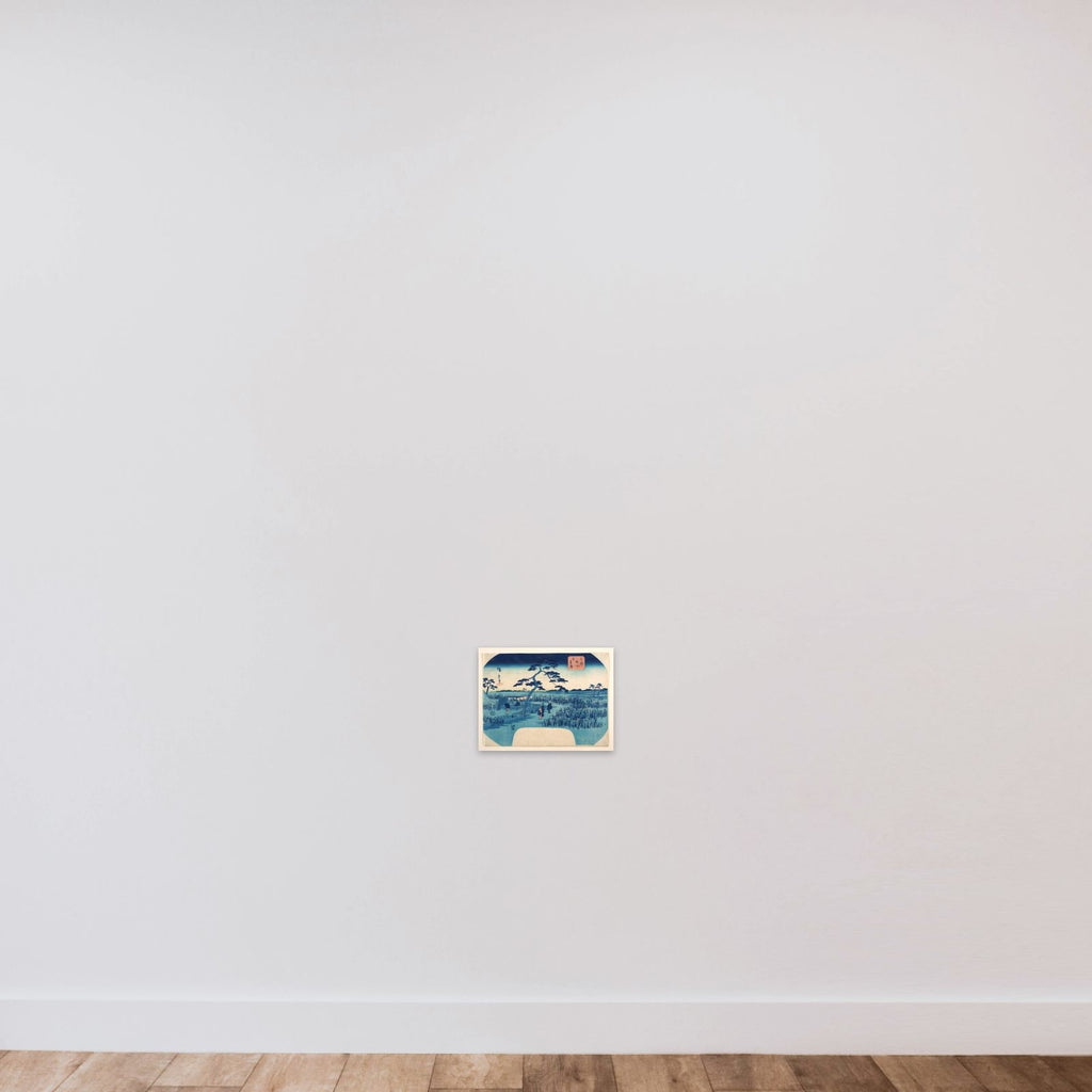 View of Iris Gardens at Horikiri unframed — shown to scale