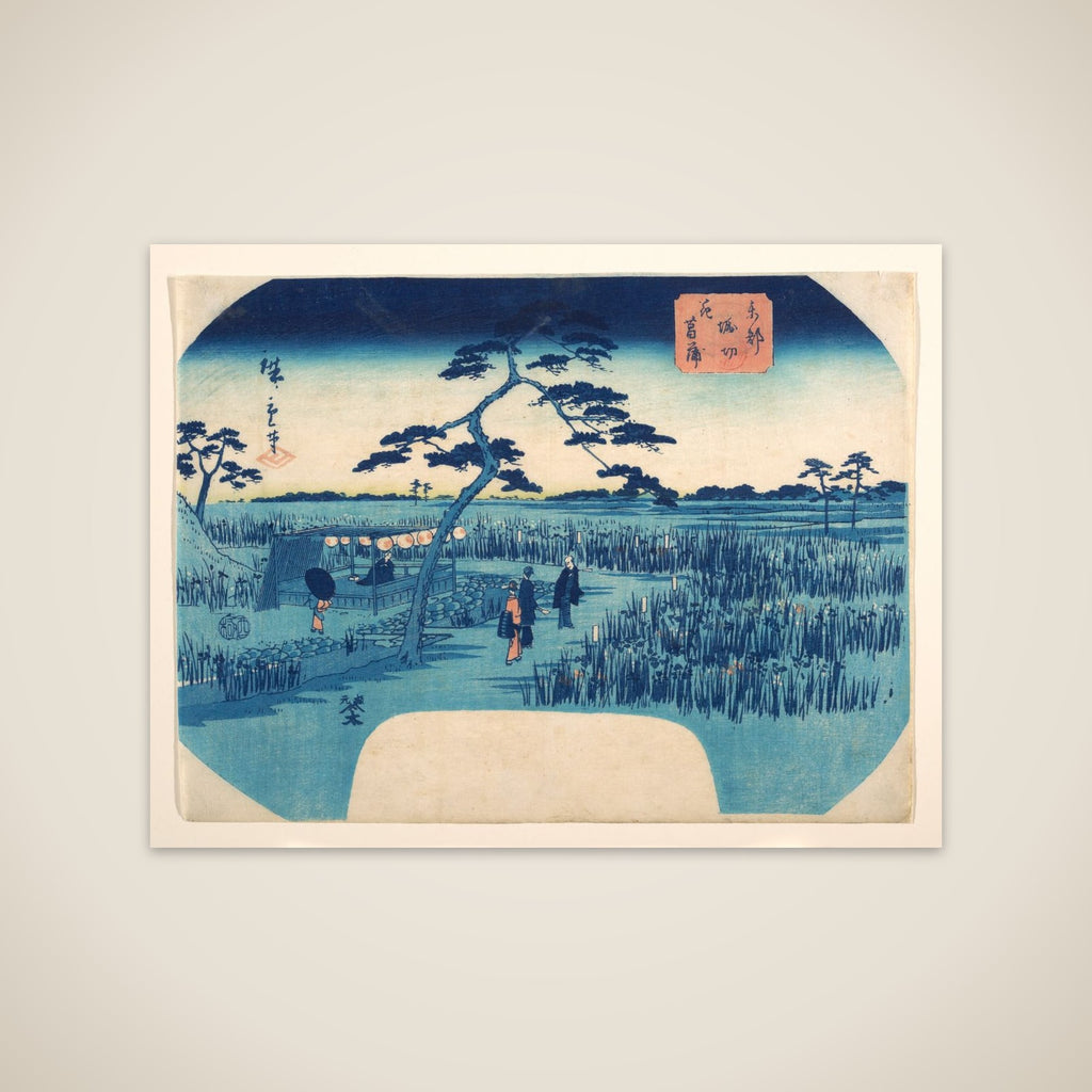 View of Iris Gardens at Horikiri unframed print