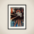 The Spirit of Akugenta Yoshihira Strikes Nanba Jirō during Kiyomori’s Visit to Nunobiki Waterfall framed