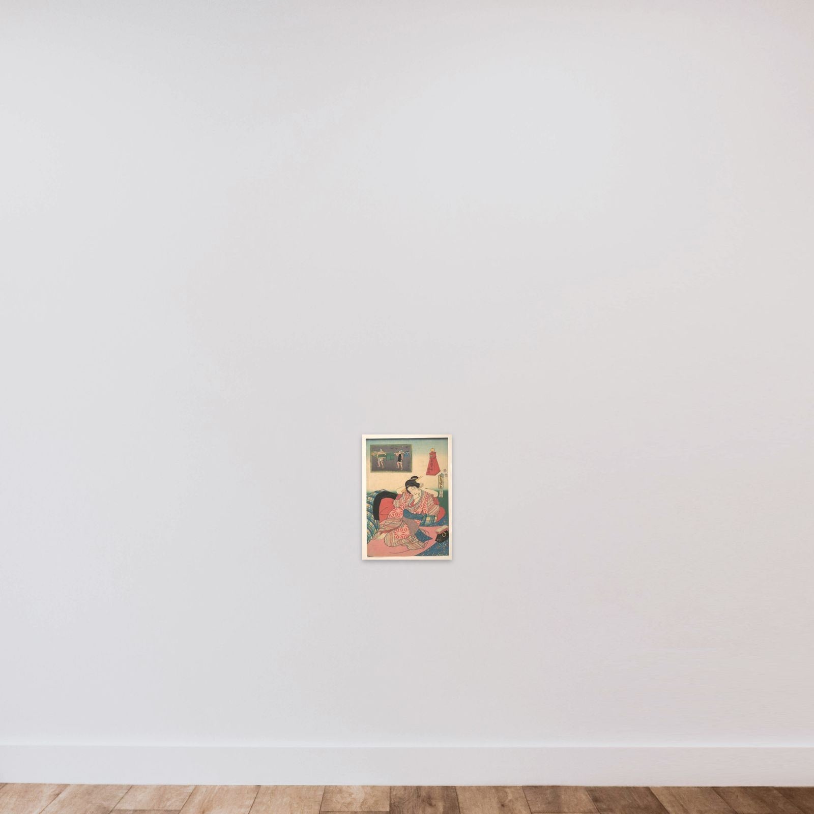 Twelve Hours of Spring Pleasures: Hour of the Dragon unframed — shown to scale