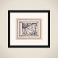 Golden head by golden head, for "The Goblin Market" framed