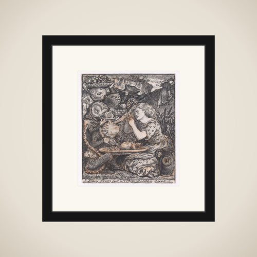 Buy from us with a golden curl, for "The Goblin Market" framed