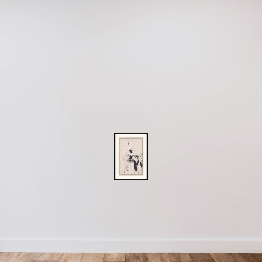 The Masque of the Red Death, for Edgar Allan Poe’s “Tales of Mystery and the Imagination,” Chicago, 1895–96 framed — shown to scale