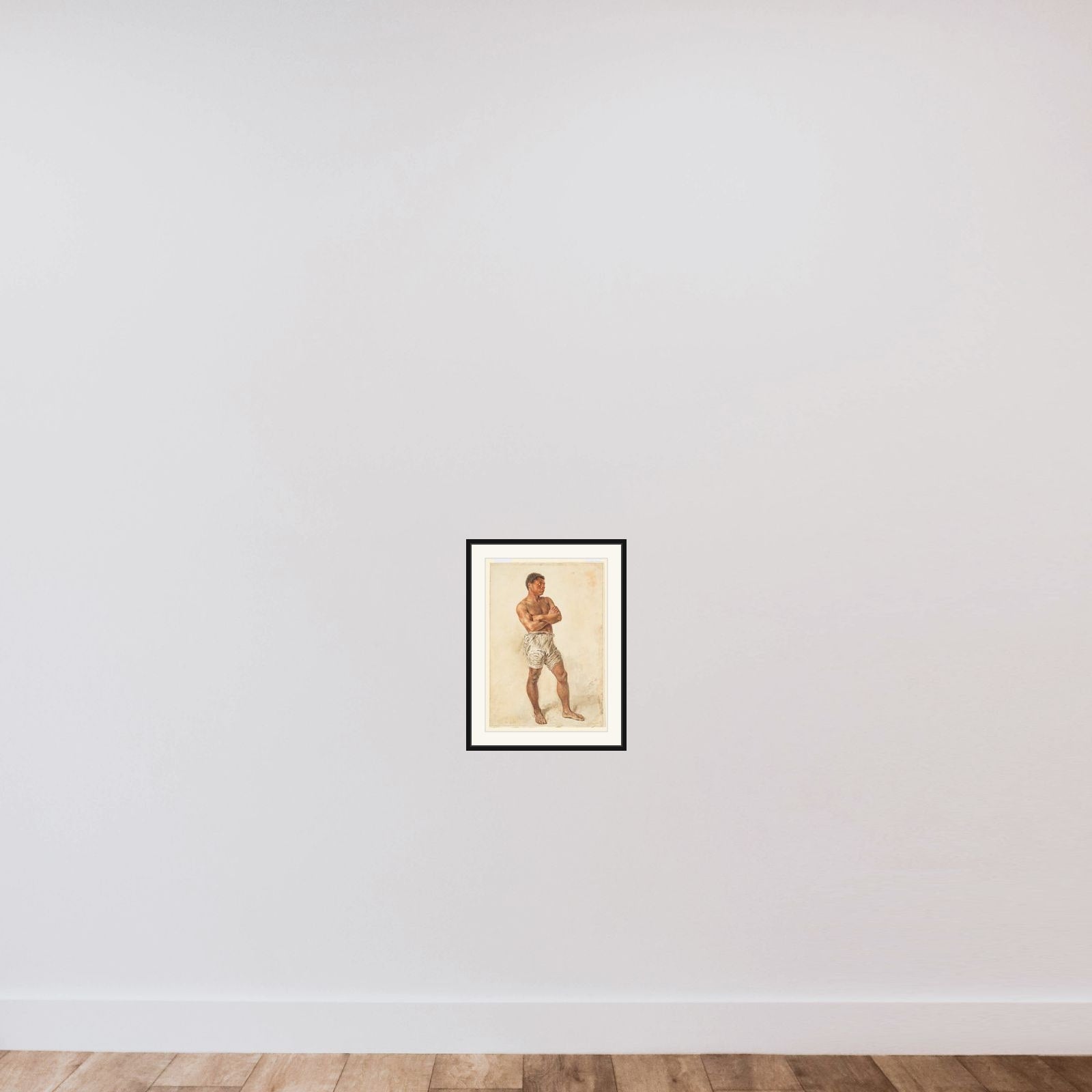 Study of a Young Model framed — shown to scale