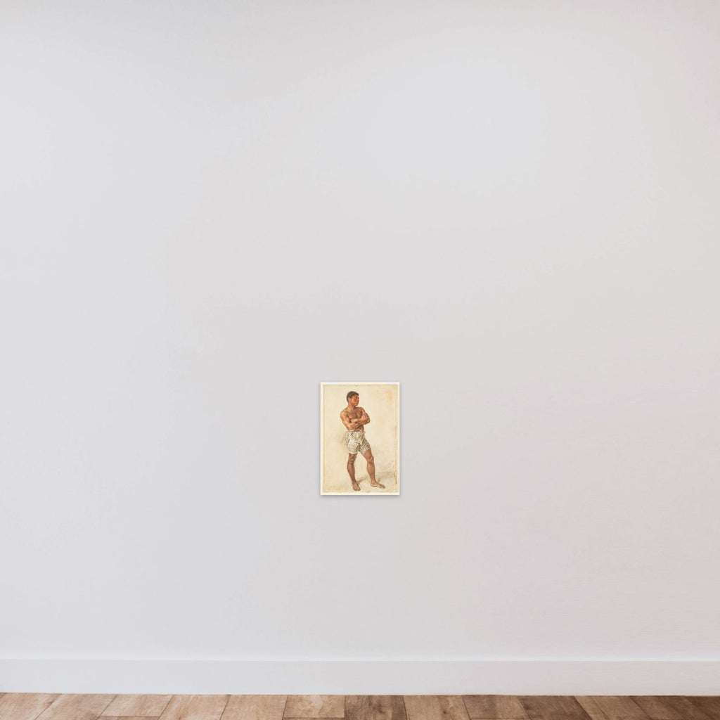 Study of a Young Model unframed — shown to scale