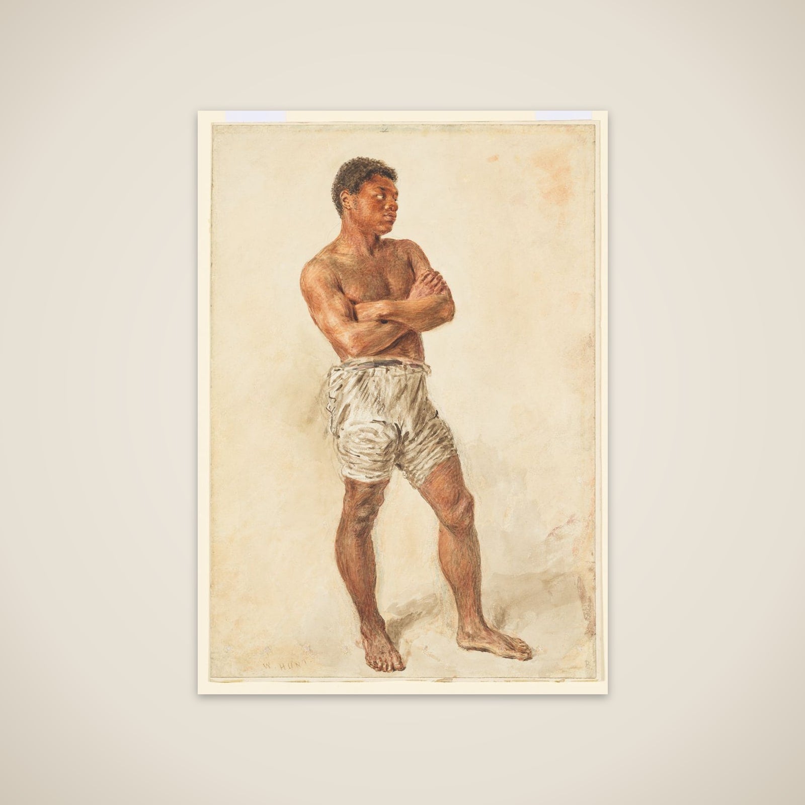 Study of a Young Model unframed print