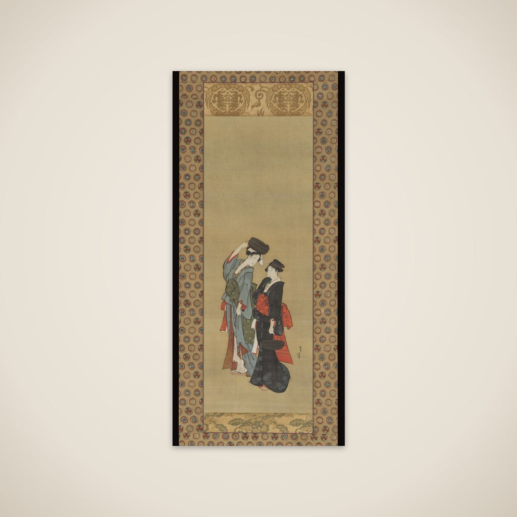 Women Carrying Pots for the Tsukuma Festival unframed print