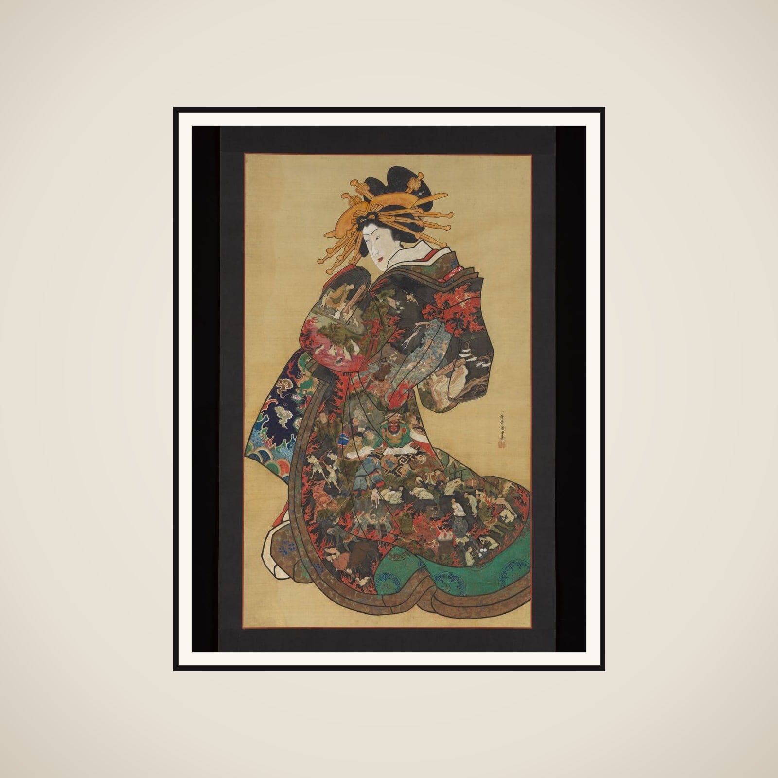 The Hell Courtesan framed