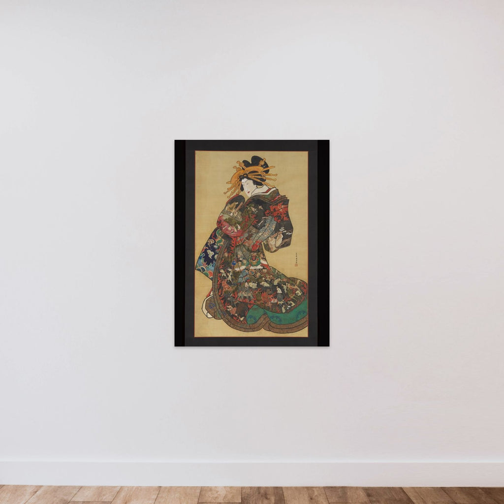 The Hell Courtesan unframed — shown to scale