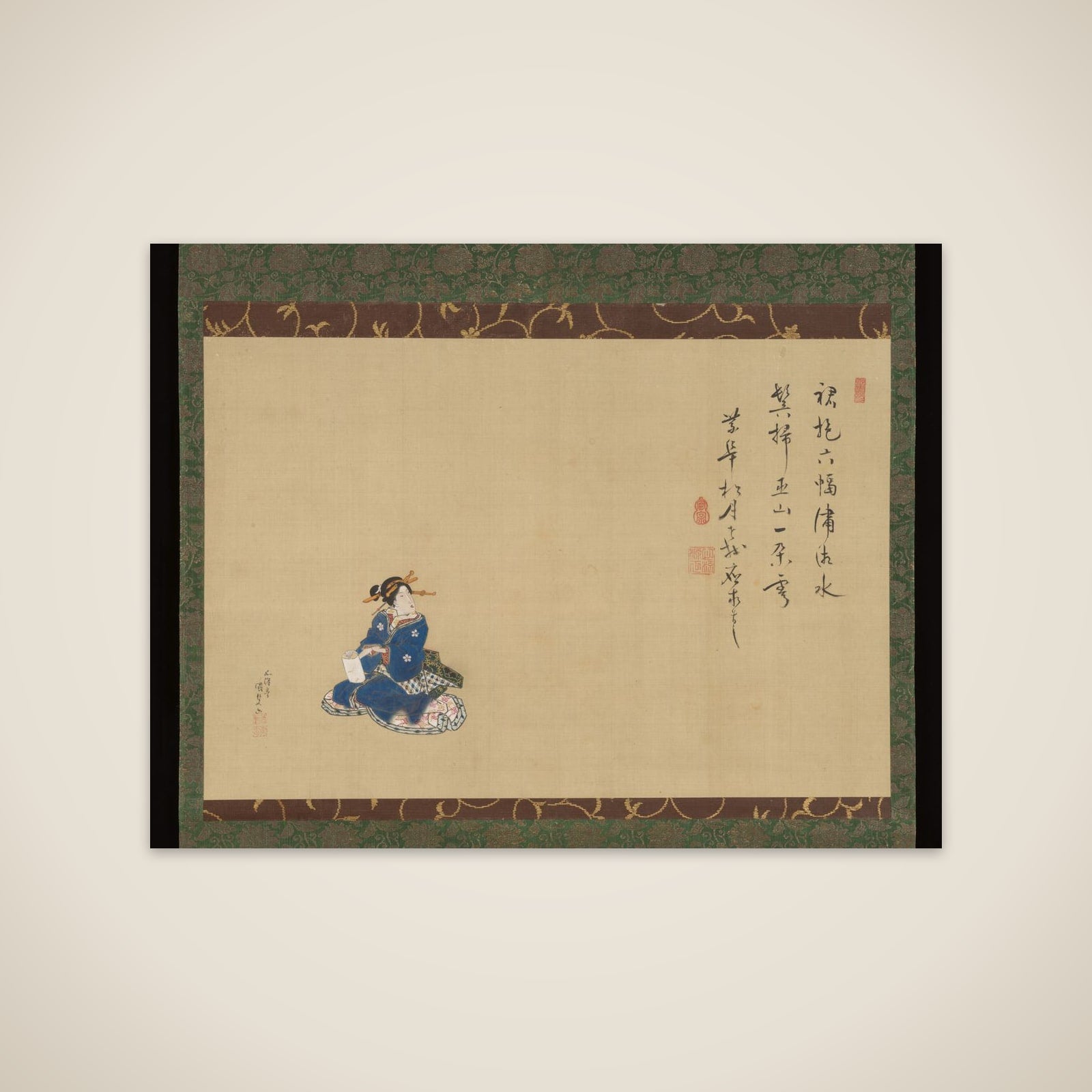 Seated Courtesan unframed print