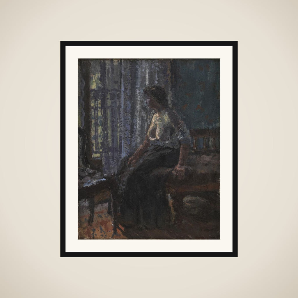 Woman Seated at a Window framed