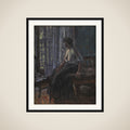 Woman Seated at a Window framed