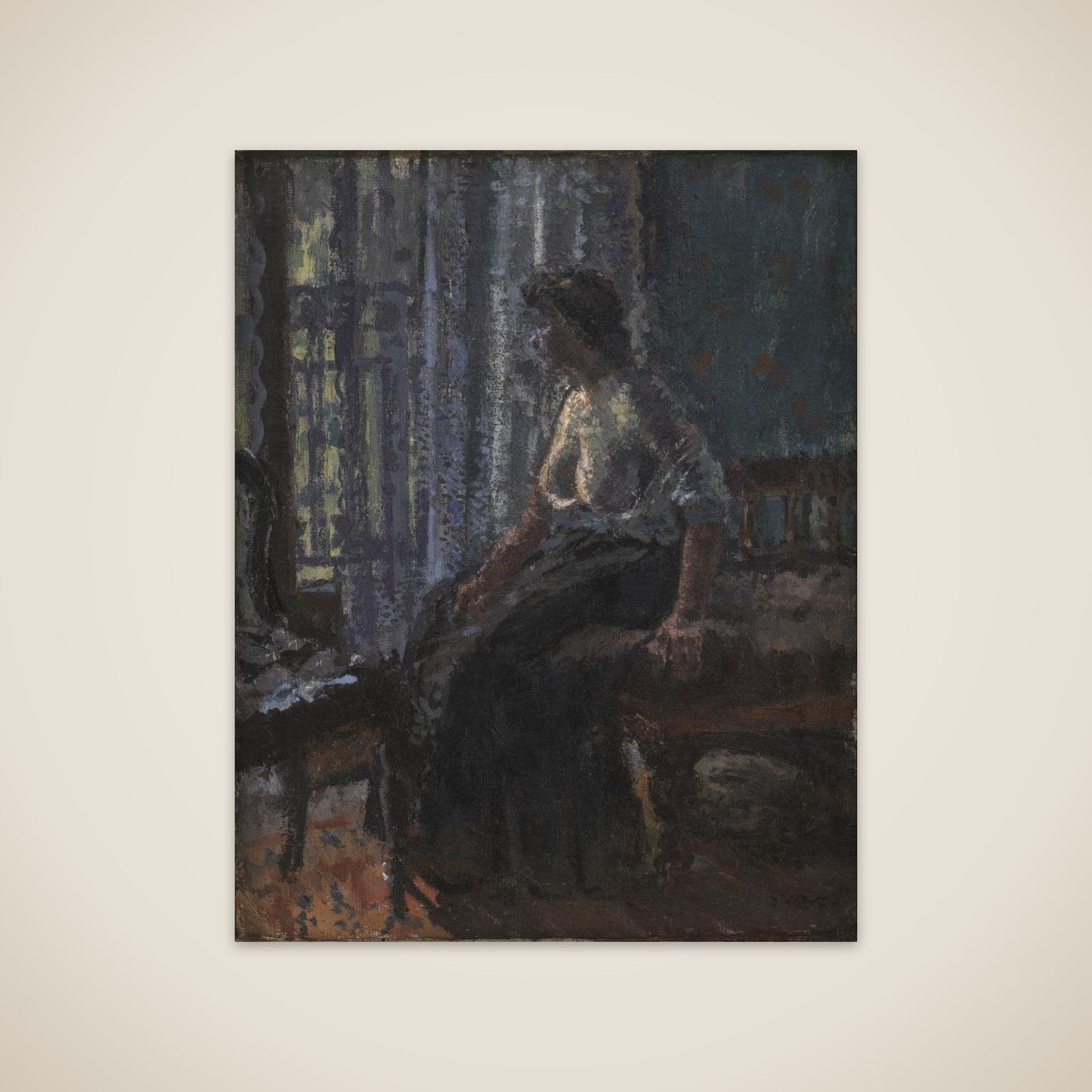 Woman Seated at a Window unframed print