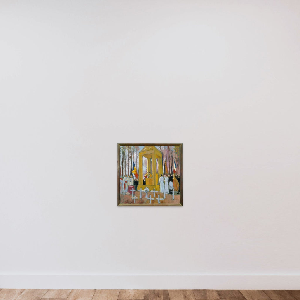 Messe devant la tombe d'Ernest Psichari unframed — shown to scale