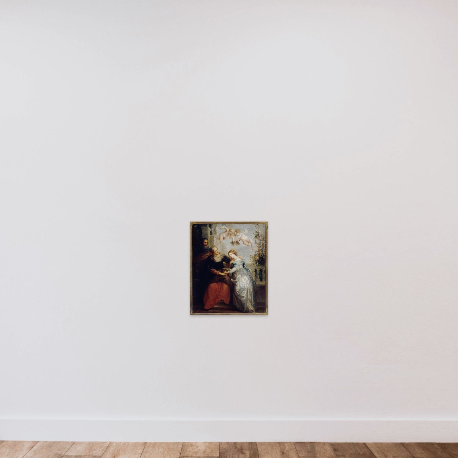 L'éducation de la Vierge, d'après Rubens unframed — shown to scale