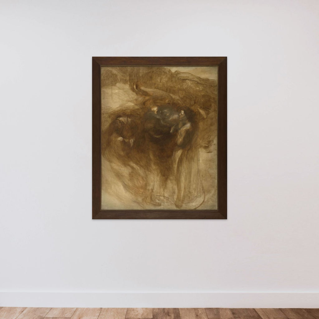Les âges de la vie : les vieillards unframed — shown to scale