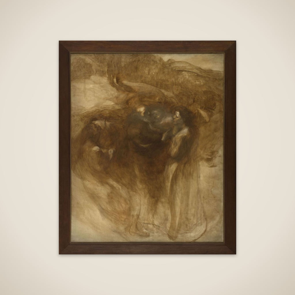 Les âges de la vie : les vieillards unframed print