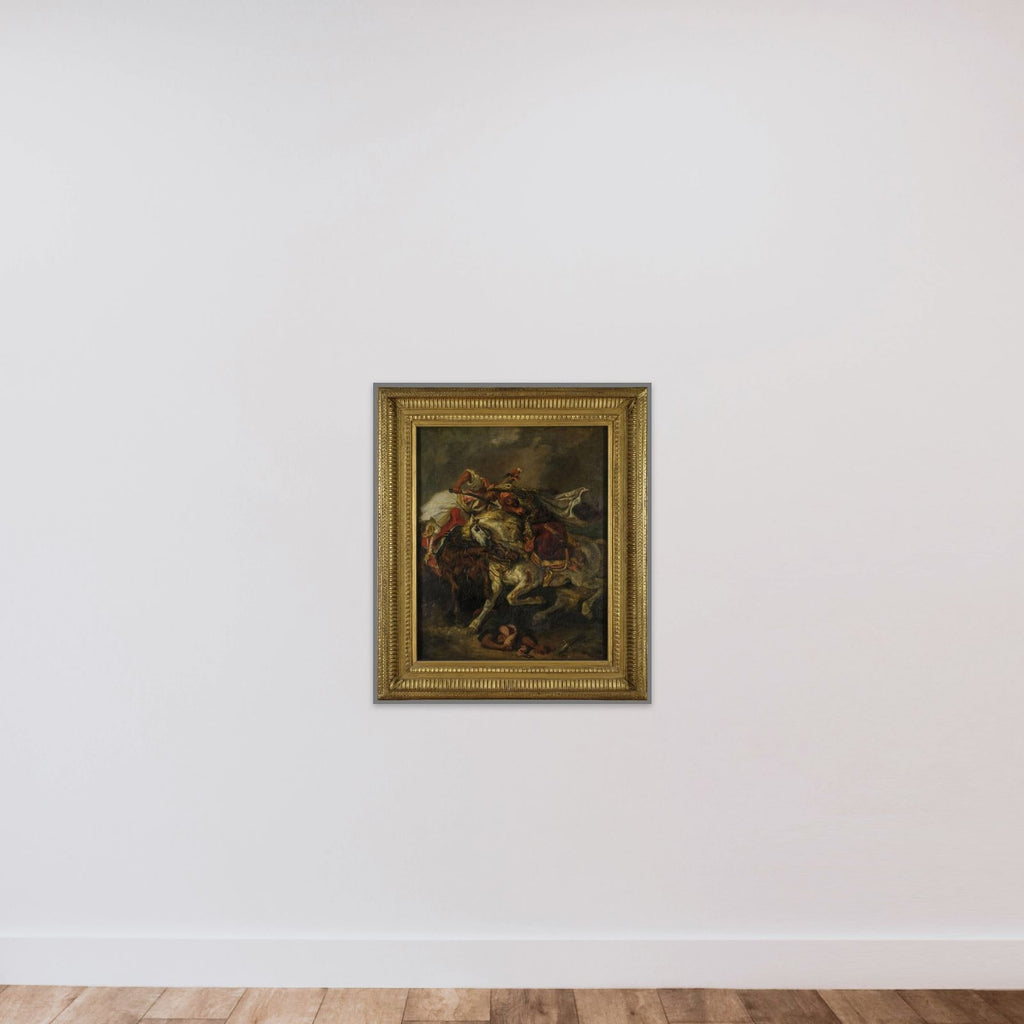 Le Combat du Giaour et du Pacha unframed — shown to scale