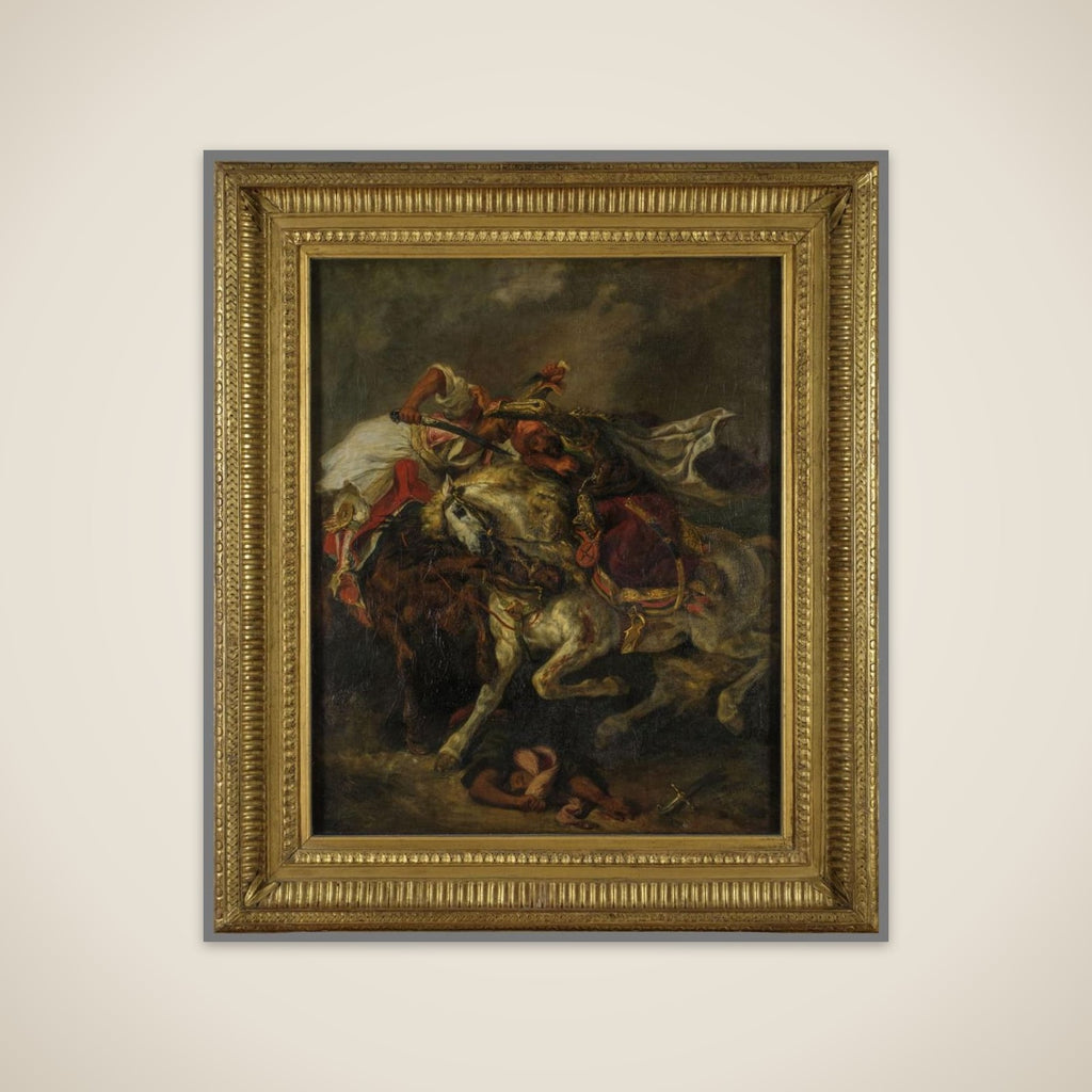 Le Combat du Giaour et du Pacha unframed print