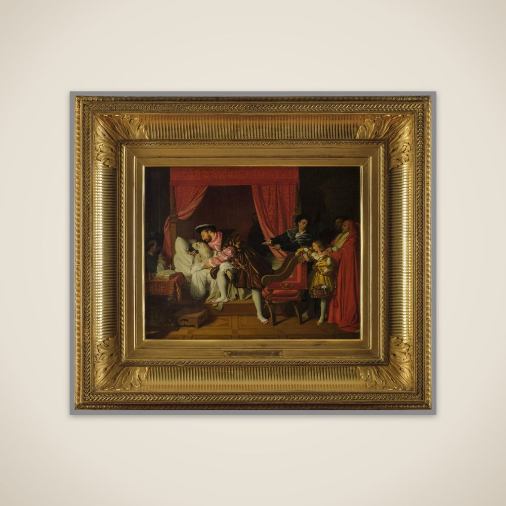 François Ier reçoit les derniers soupirs de Léonard de Vinci unframed print