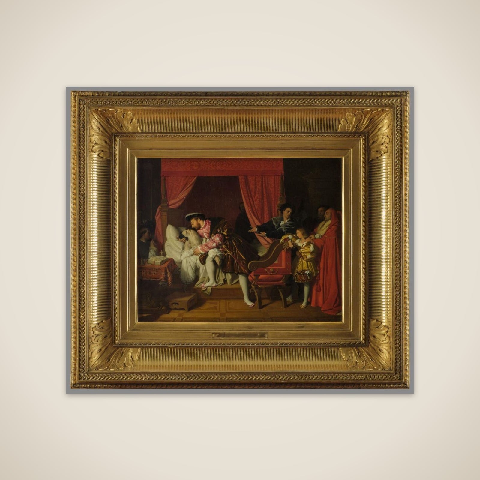 François Ier reçoit les derniers soupirs de Léonard de Vinci unframed print