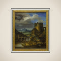 Paysage italien au tombeau framed