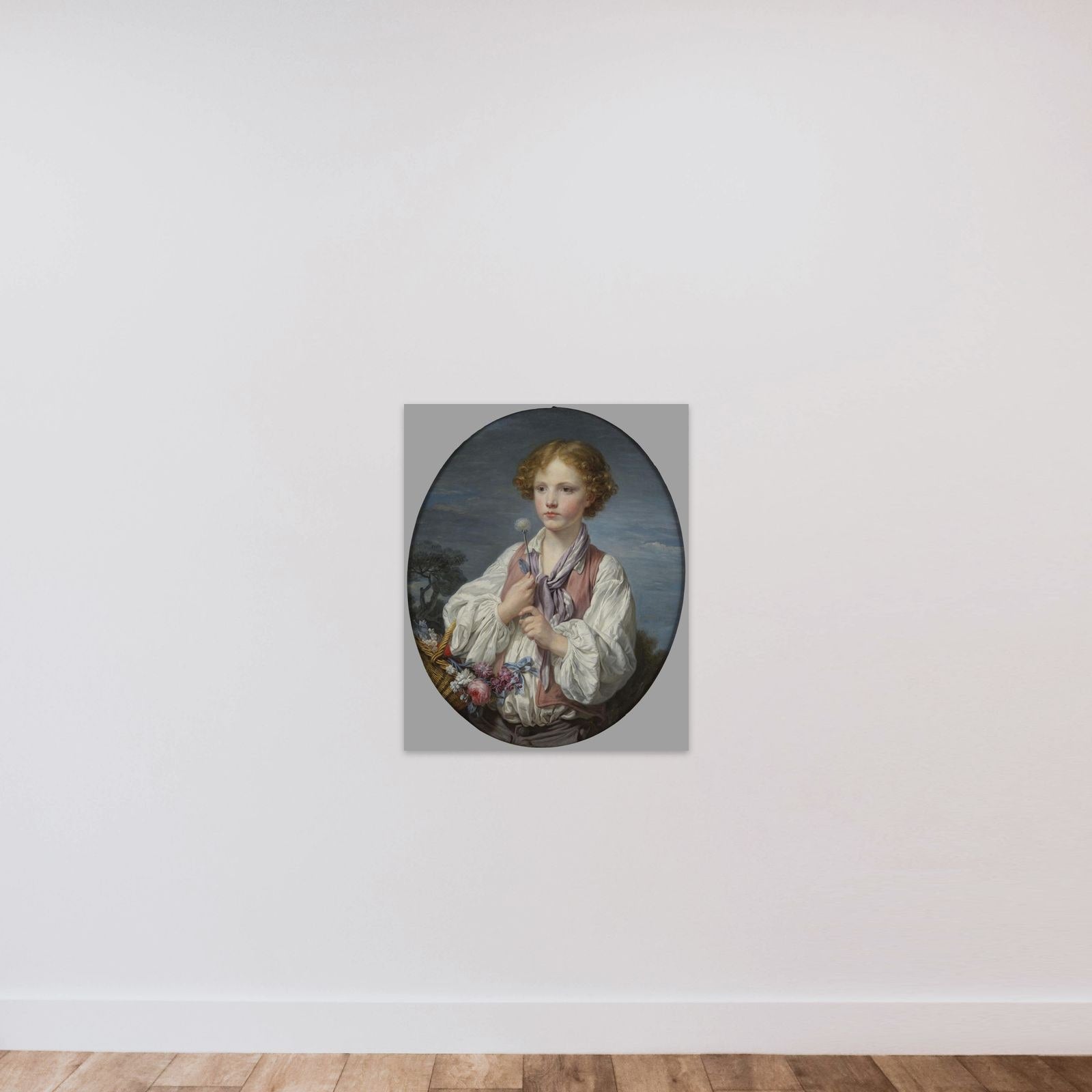 Jeune berger qui tente le sort pour savoir s'il est aimé de sa bergère unframed — shown to scale