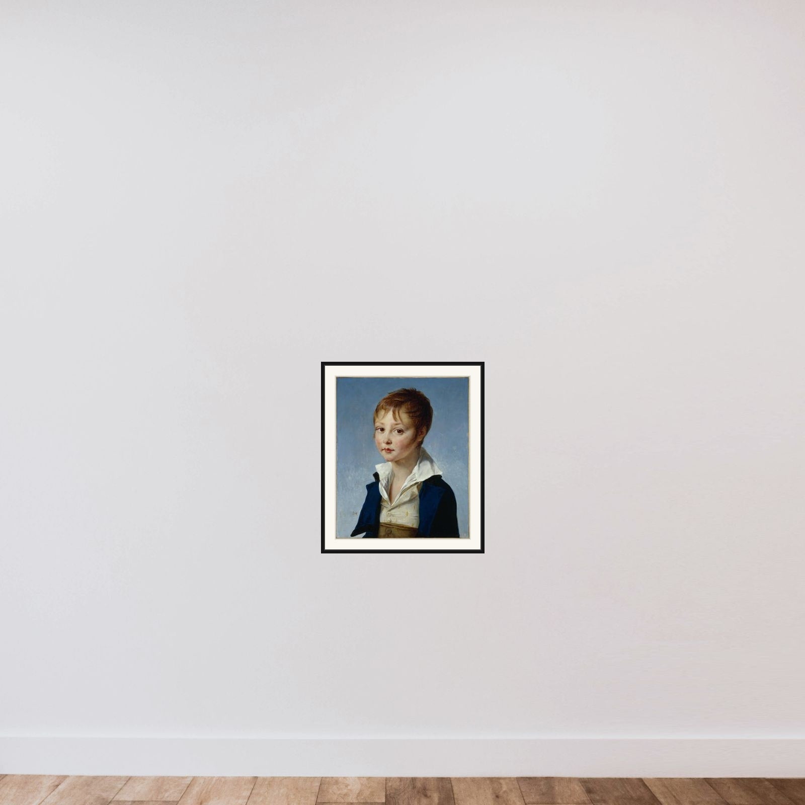 Portrait de Jacques Amalric framed — shown to scale