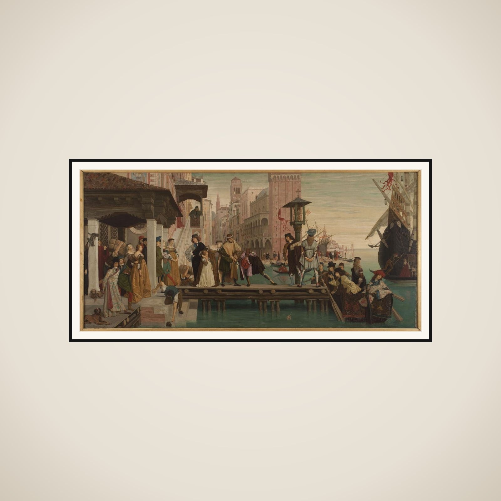 Le départ de l'enfant prodigue framed