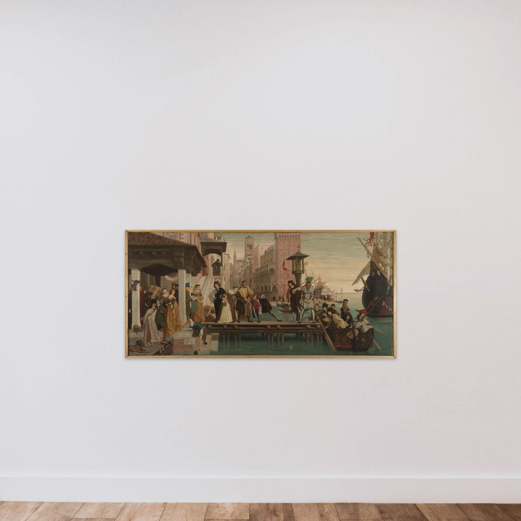 Le départ de l'enfant prodigue unframed — shown to scale