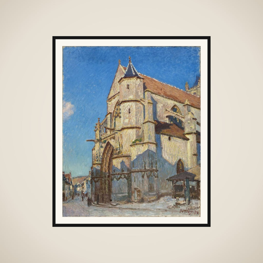 L'Eglise de Moret (le soir) framed
