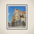 L'Eglise de Moret (le soir) framed